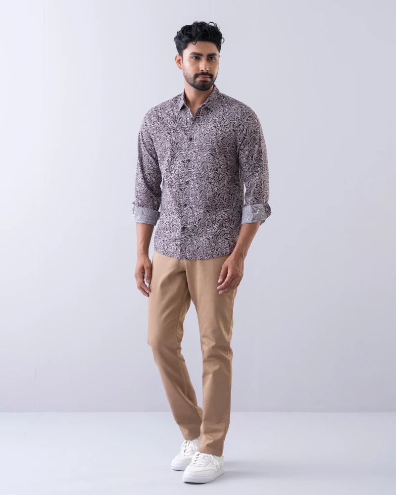 Regular Fit Printed Casual Shirt