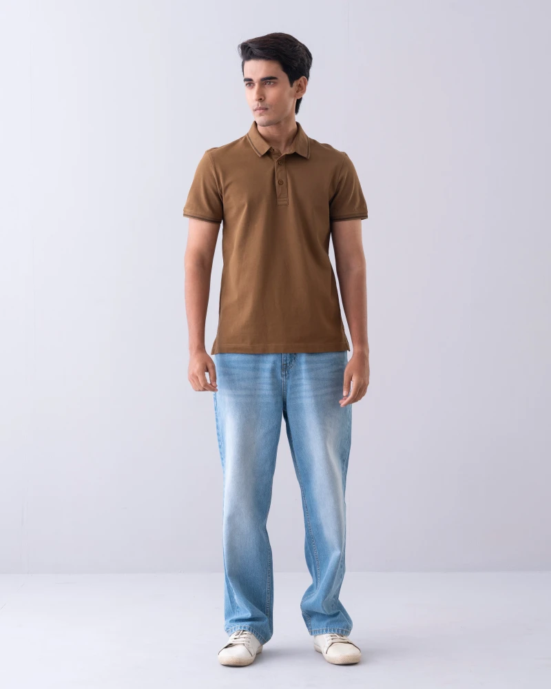 Regular Fit Mercerized Polo Shirt